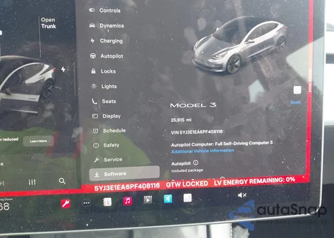 2023 Tesla Model 3 Rear-Wheel Drive из США, поврежденный, VIN 5YJ3E1EA6PF408116